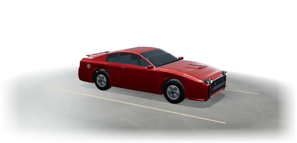 3D model of a Ford Mustang
